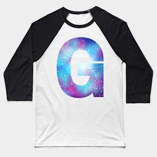 Letter G galaxy Baseball T-Shirt